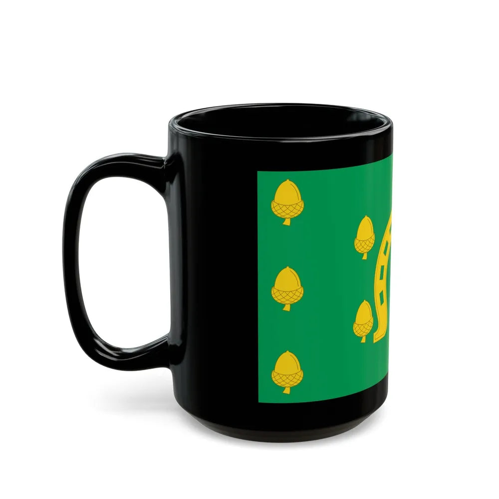 Flag of Rutland County UK - Black Coffee Mug-Go Mug Yourself