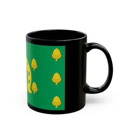 Flag of Rutland County UK - Black Coffee Mug-Go Mug Yourself