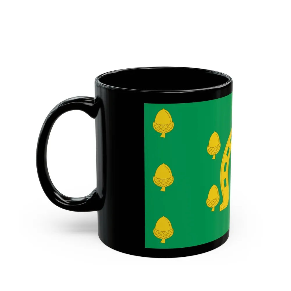 Flag of Rutland County UK - Black Coffee Mug-Go Mug Yourself