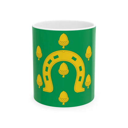 Flag of Rutland County UK - White Coffee Mug-11oz-Go Mug Yourself