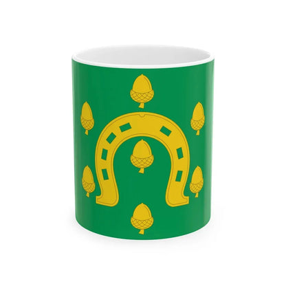Flag of Rutland County UK - White Coffee Mug 11oz - Go Mug Yourself