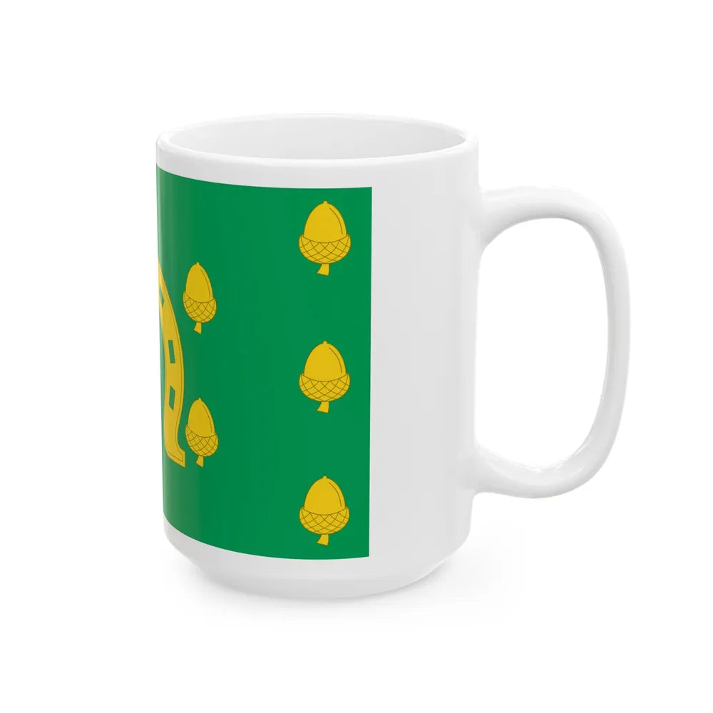 Flag of Rutland County UK - White Coffee Mug-Go Mug Yourself