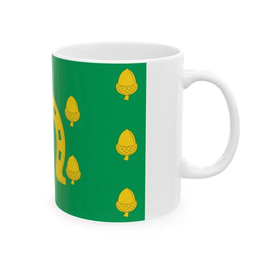 Flag of Rutland County UK - White Coffee Mug - Go Mug Yourself
