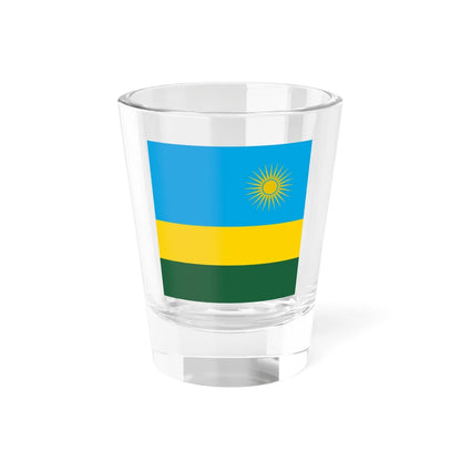 Flag of Rwanda 1-1 (Rwanda) Shot Glass 1.5oz 1.5oz - Go Mug Yourself