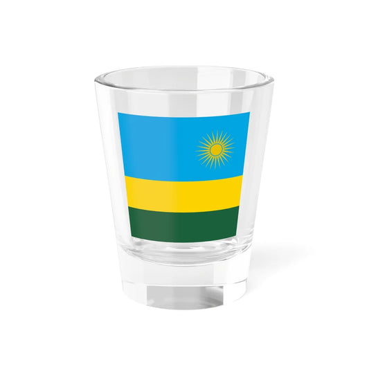 Flag of Rwanda 1-1 (Rwanda) Shot Glass 1.5oz 1.5oz - Go Mug Yourself