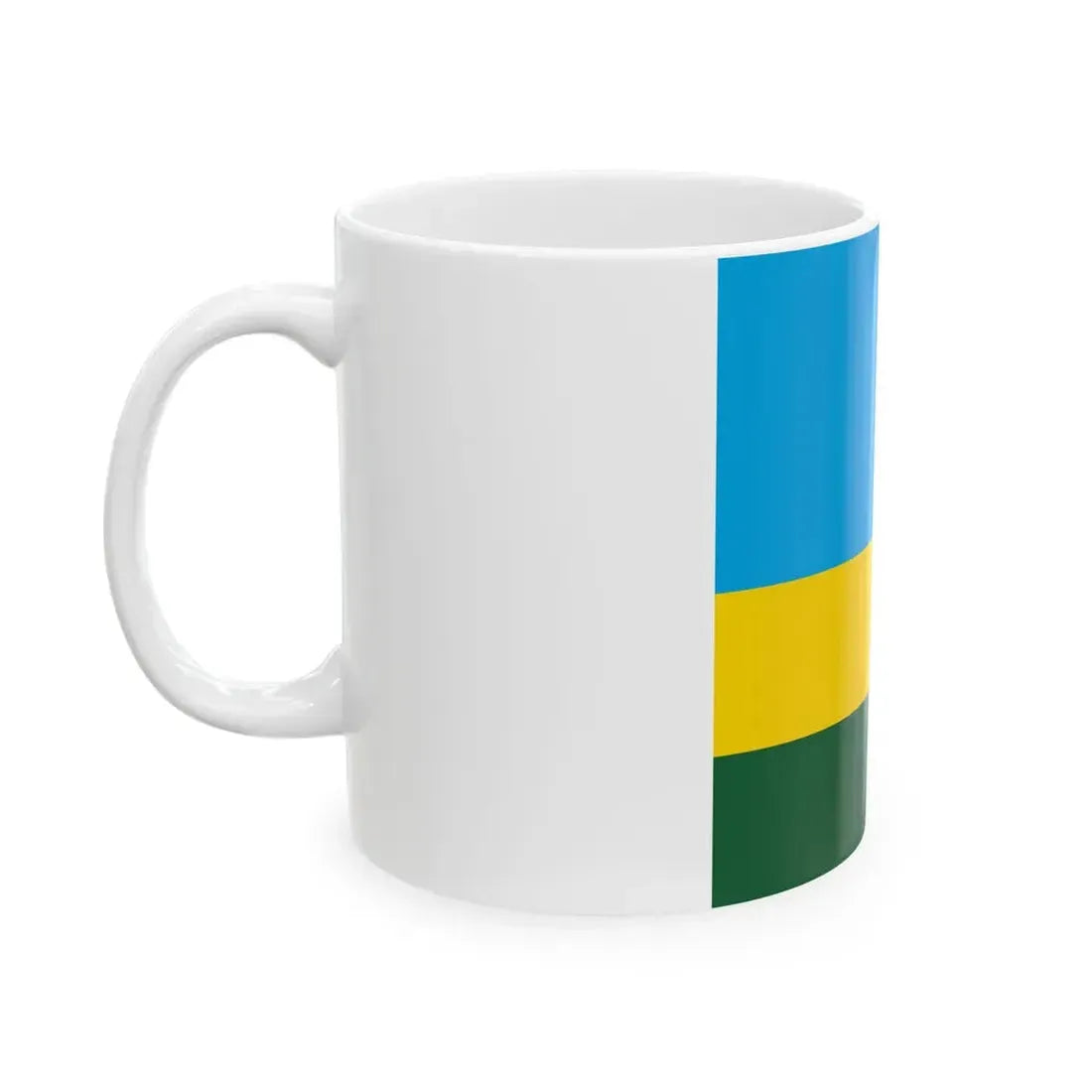 Flag of Rwanda 1-1 (Rwanda) White Coffee Mug - Go Mug Yourself