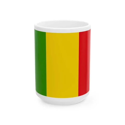 Flag of Rwanda 1961-1962 (Rwanda) White Coffee Mug 15oz - Go Mug Yourself