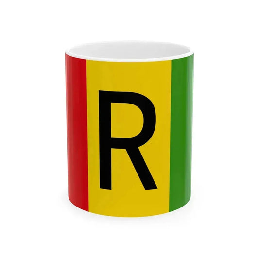 Flag of Rwanda 1961-2001 (Rwanda) White Coffee Mug 11oz - Go Mug Yourself