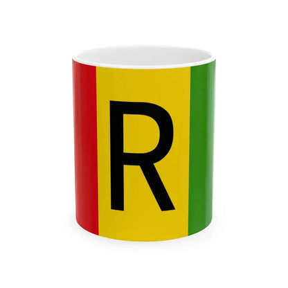 Flag of Rwanda 1961-2001 (Rwanda) White Coffee Mug 11oz - Go Mug Yourself