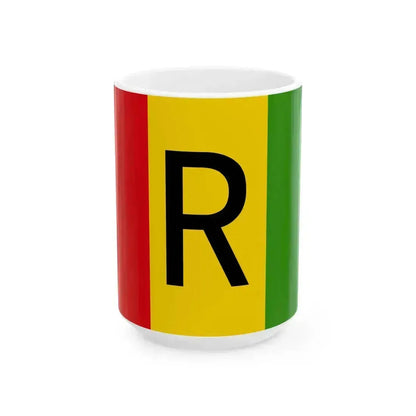 Flag of Rwanda 1961-2001 (Rwanda) White Coffee Mug 15oz - Go Mug Yourself