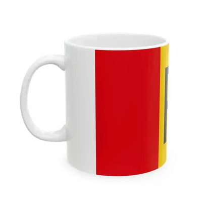 Flag of Rwanda 1961-2001 (Rwanda) White Coffee Mug - Go Mug Yourself