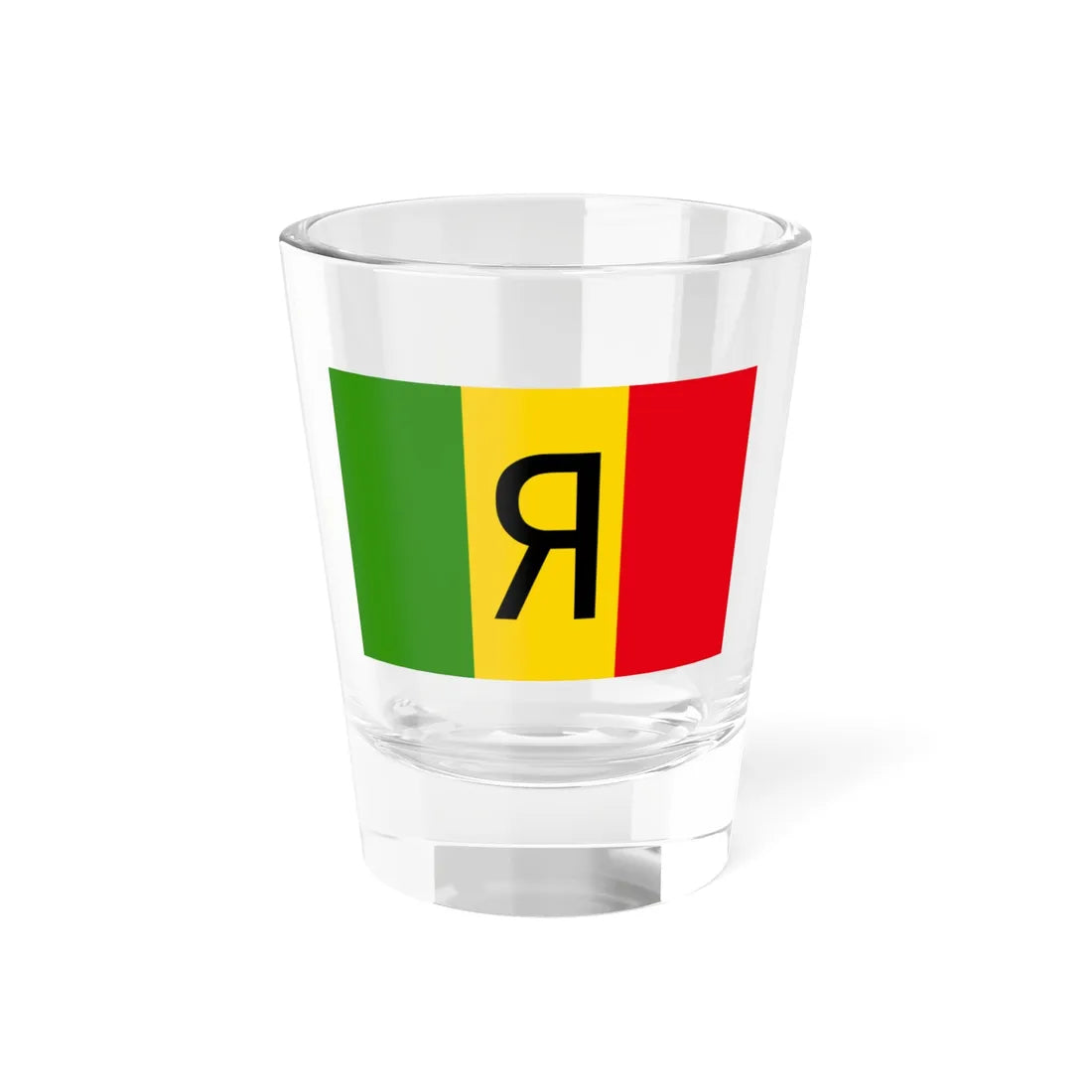 Flag of Rwanda 1962-2001 reverse (Rwanda) Shot Glass 1.5oz 1.5oz - Go Mug Yourself