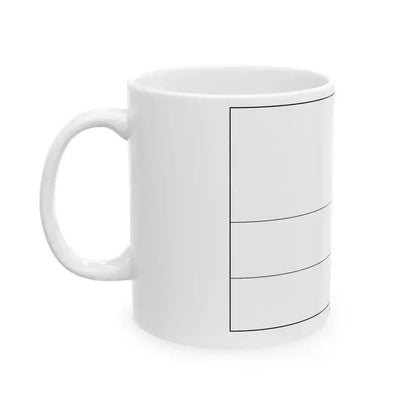 Flag of Rwanda colouring page (Rwanda) White Coffee Mug - Go Mug Yourself