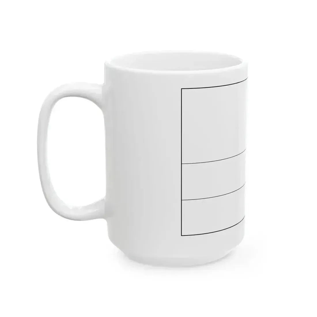 Flag of Rwanda colouring page (Rwanda) White Coffee Mug - Go Mug Yourself