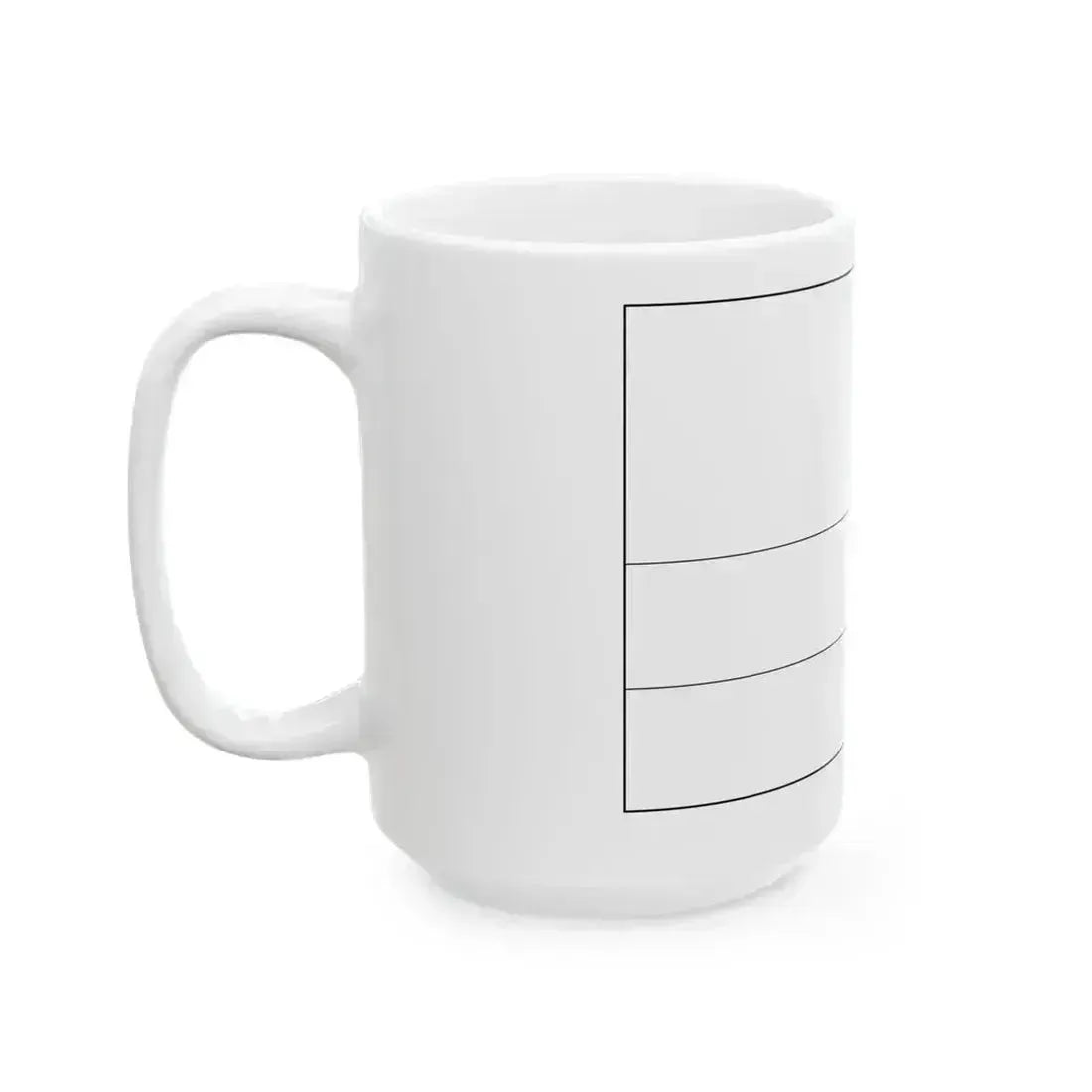 Flag of Rwanda colouring page (Rwanda) White Coffee Mug - Go Mug Yourself