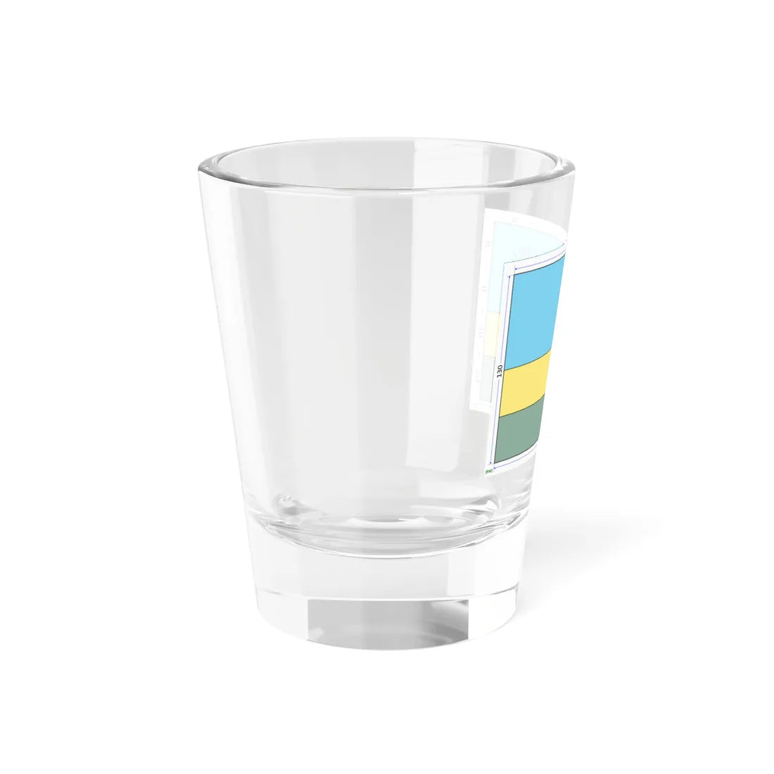 Flag of Rwanda construction sheet (Rwanda) Shot Glass 1.5oz - Go Mug Yourself