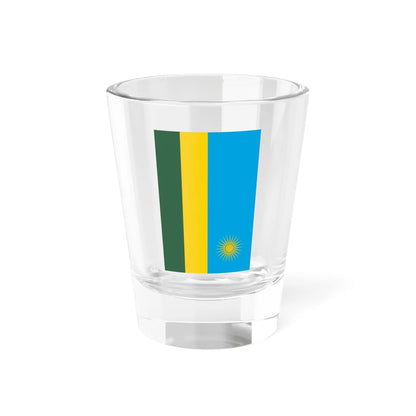 Flag of Rwanda rotated (Rwanda) Shot Glass 1.5oz 1.5oz - Go Mug Yourself