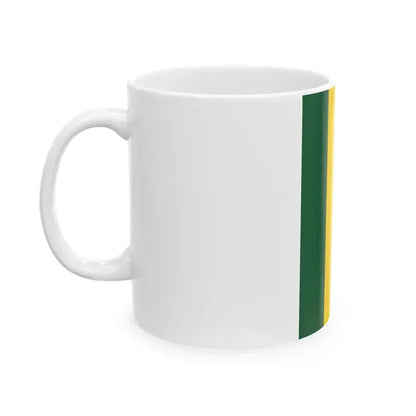 Flag of Rwanda rotated (Rwanda) White Coffee Mug - Go Mug Yourself