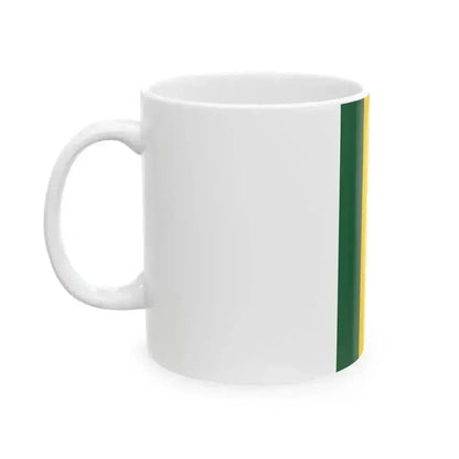 Flag of Rwanda rotated (Rwanda) White Coffee Mug - Go Mug Yourself