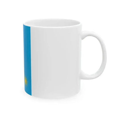 Flag of Rwanda rotated (Rwanda) White Coffee Mug - Go Mug Yourself