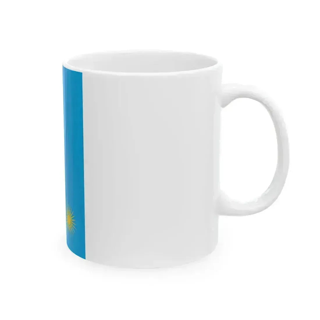 Flag of Rwanda rotated (Rwanda) White Coffee Mug - Go Mug Yourself