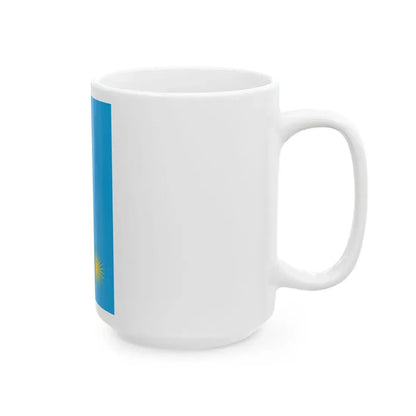 Flag of Rwanda rotated (Rwanda) White Coffee Mug - Go Mug Yourself