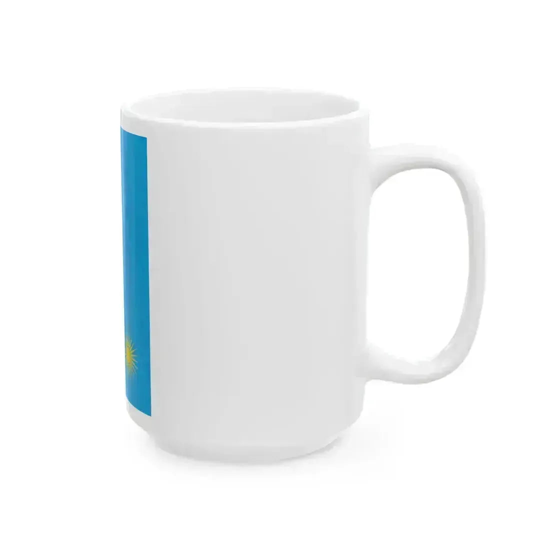 Flag of Rwanda rotated (Rwanda) White Coffee Mug - Go Mug Yourself