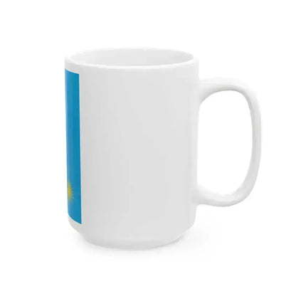 Flag of Rwanda rotated (Rwanda) White Coffee Mug - Go Mug Yourself