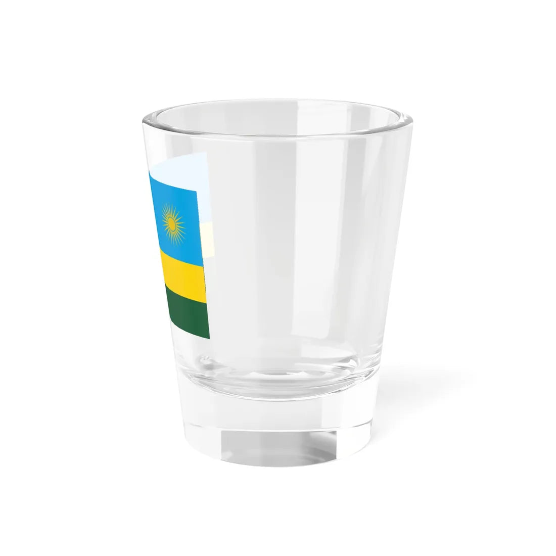 Flag of Rwanda (Rwanda) Shot Glass 1.5oz - Go Mug Yourself