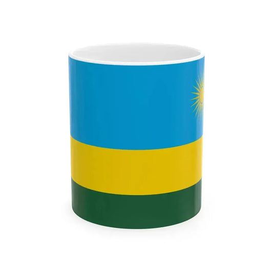 Flag of Rwanda (Rwanda) White Coffee Mug 11oz - Go Mug Yourself