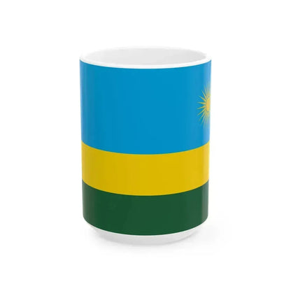 Flag of Rwanda (Rwanda) White Coffee Mug 15oz - Go Mug Yourself