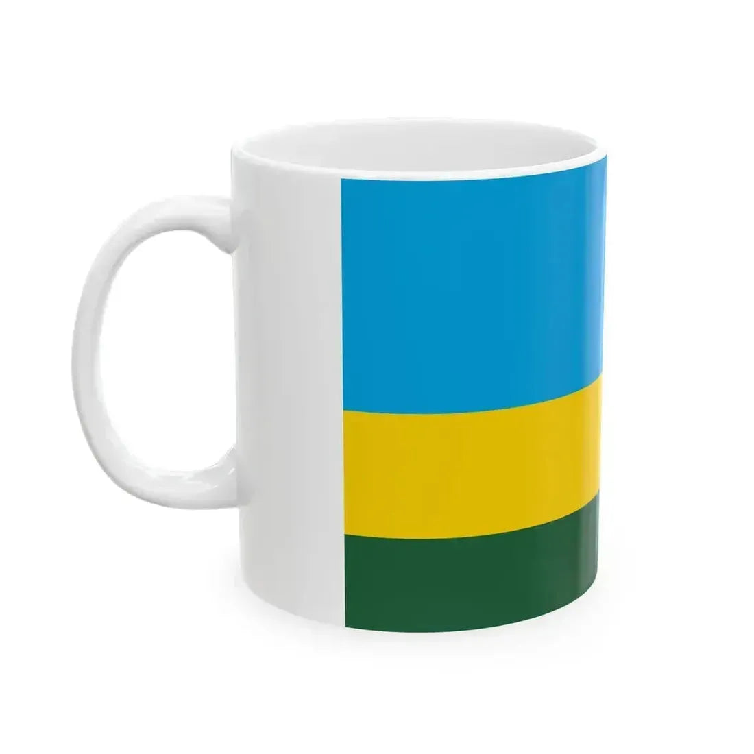 Flag of Rwanda (Rwanda) White Coffee Mug - Go Mug Yourself