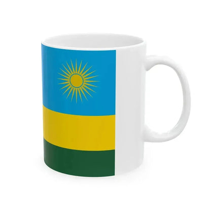 Flag of Rwanda (Rwanda) White Coffee Mug - Go Mug Yourself