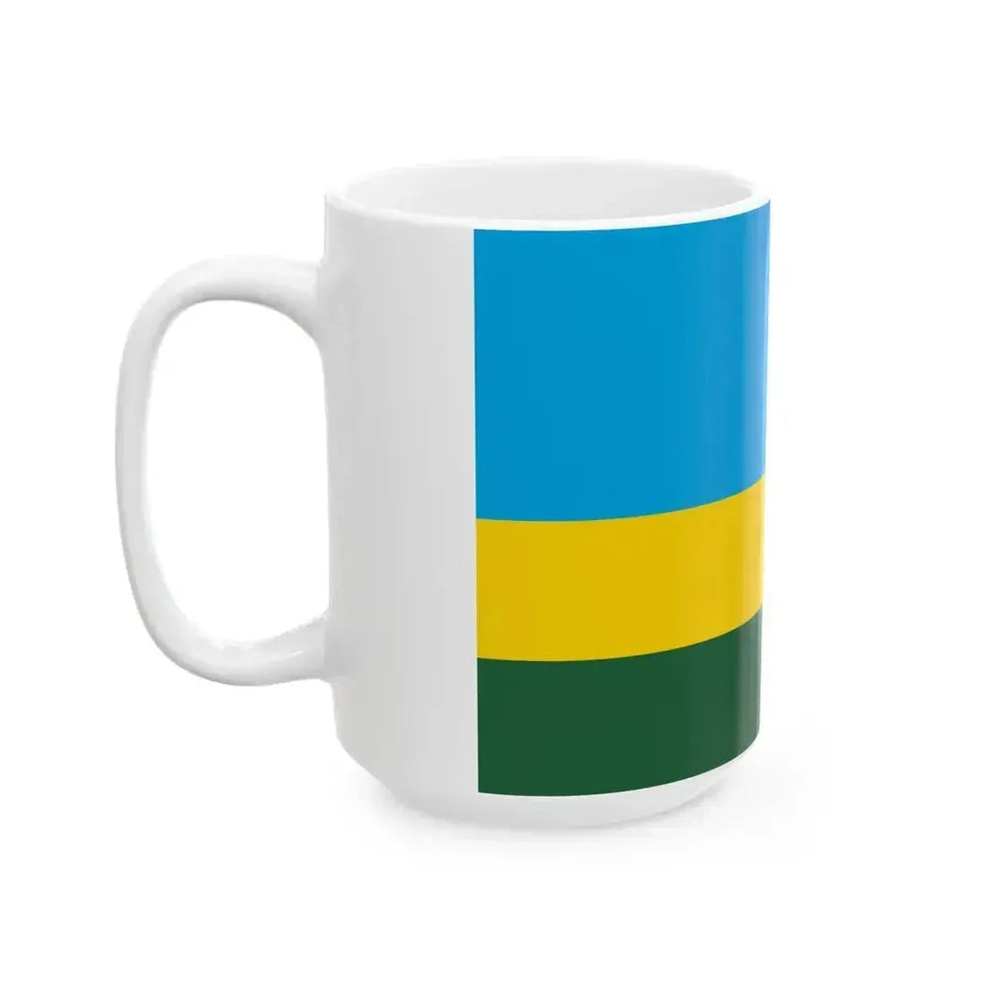 Flag of Rwanda (Rwanda) White Coffee Mug - Go Mug Yourself