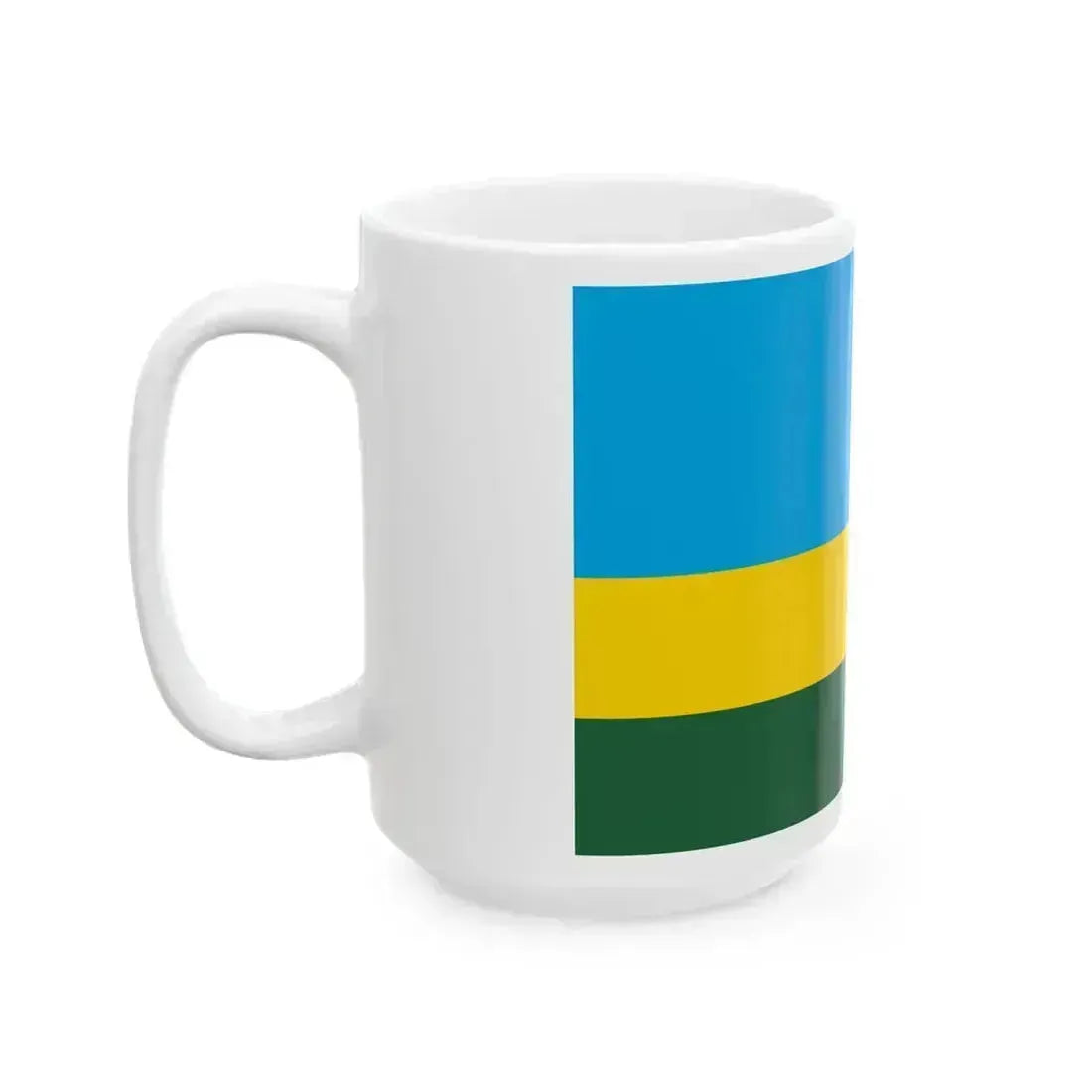 Flag of Rwanda (Rwanda) White Coffee Mug - Go Mug Yourself