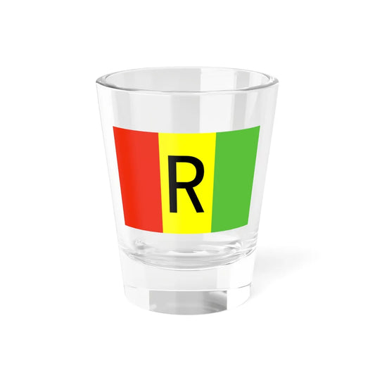 Flag of Rwanda WFB 2000 (Rwanda) Shot Glass 1.5oz 1.5oz - Go Mug Yourself