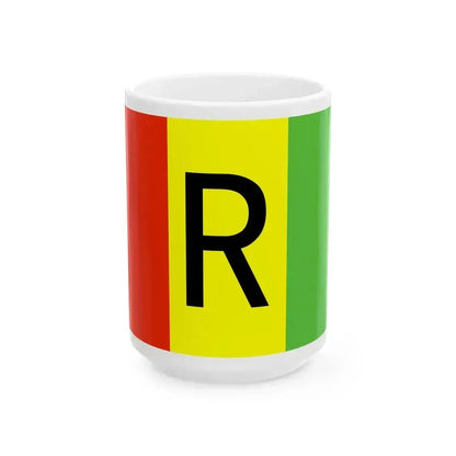 Flag of Rwanda WFB 2000 (Rwanda) White Coffee Mug 15oz - Go Mug Yourself