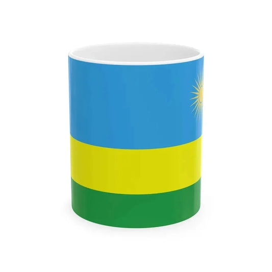 Flag of Rwanda WFB 2004 (Rwanda) White Coffee Mug 11oz - Go Mug Yourself