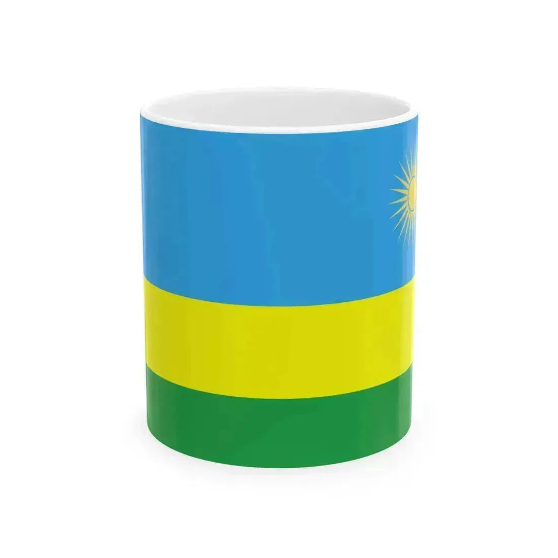 Flag of Rwanda WFB 2004 (Rwanda) White Coffee Mug 11oz - Go Mug Yourself