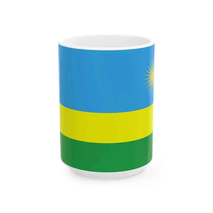 Flag of Rwanda WFB 2004 (Rwanda) White Coffee Mug 15oz - Go Mug Yourself