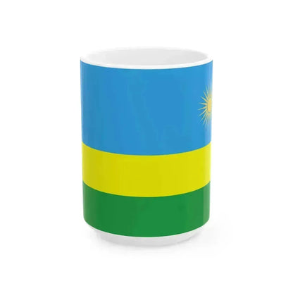Flag of Rwanda WFB 2004 (Rwanda) White Coffee Mug 15oz - Go Mug Yourself