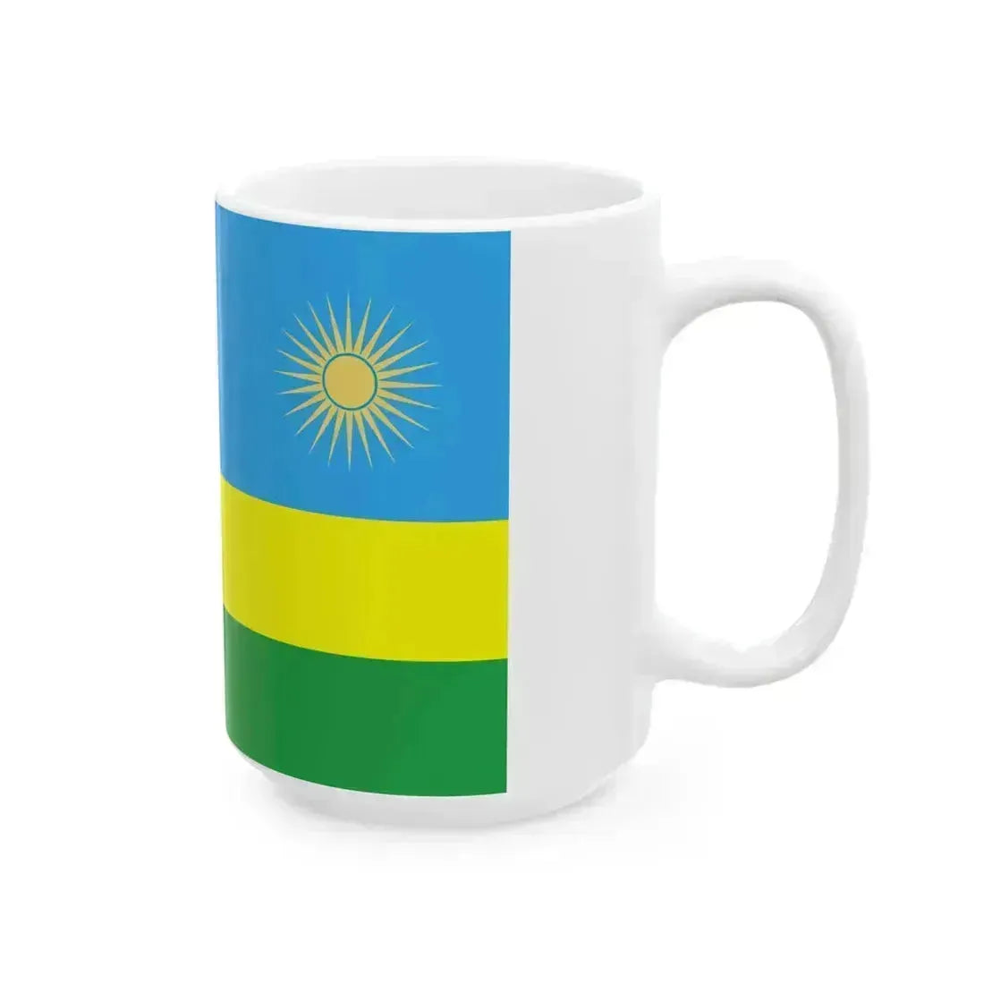 Flag of Rwanda WFB 2004 (Rwanda) White Coffee Mug - Go Mug Yourself