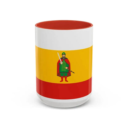 Flag of Ryazan Oblast Russia - Accent Coffee Mug 15oz Red - Go Mug Yourself