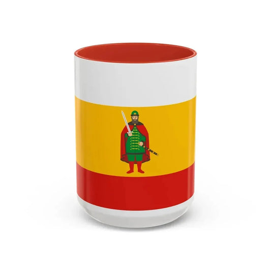 Flag of Ryazan Oblast Russia - Accent Coffee Mug 15oz Red - Go Mug Yourself