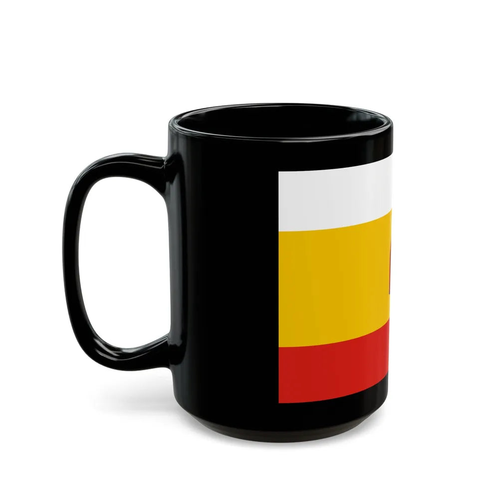 Flag of Ryazan Oblast Russia - Black Coffee Mug-Go Mug Yourself