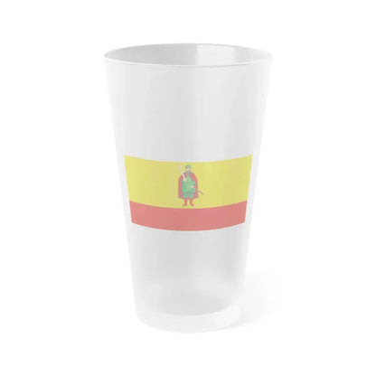 Flag of Ryazan Oblast Russia - Frosted Pint Glass 16oz 16oz Frosted - Go Mug Yourself