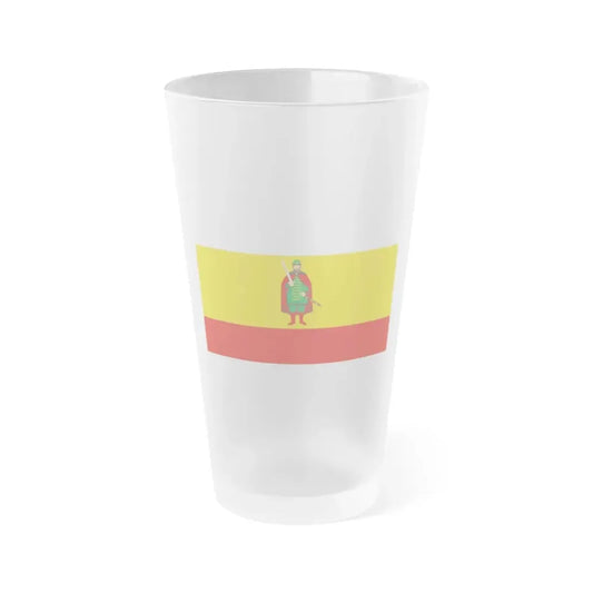 Flag of Ryazan Oblast Russia - Frosted Pint Glass 16oz 16oz Frosted - Go Mug Yourself