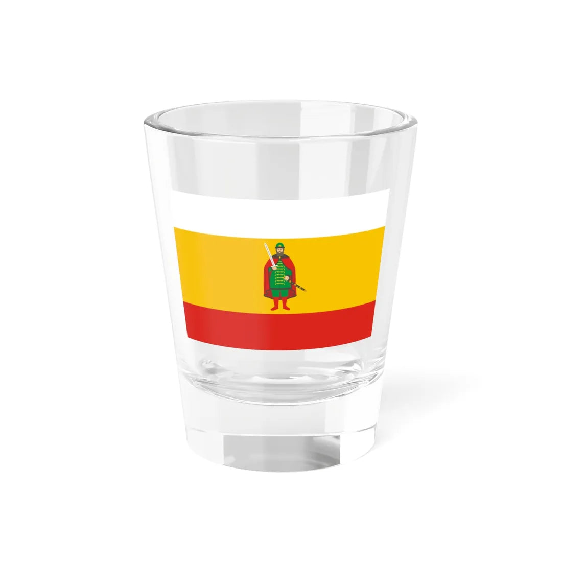 Flag of Ryazan Oblast (Russia) Shot Glass 1.5oz 1.5oz - Go Mug Yourself
