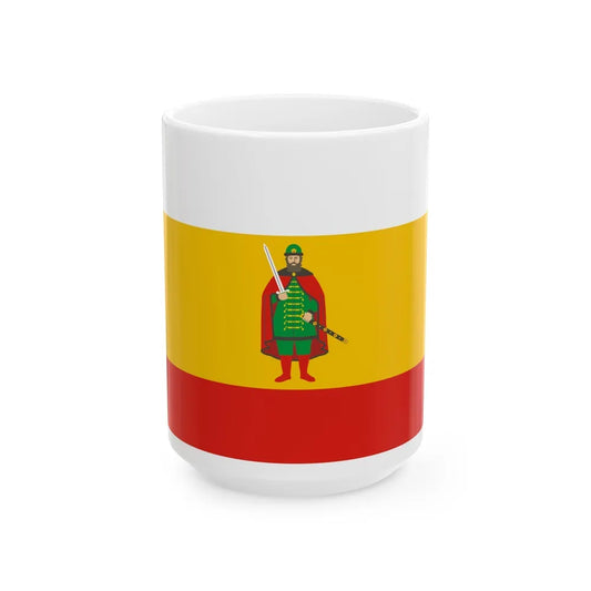 Flag of Ryazan Oblast Russia - White Coffee Mug-15oz-Go Mug Yourself