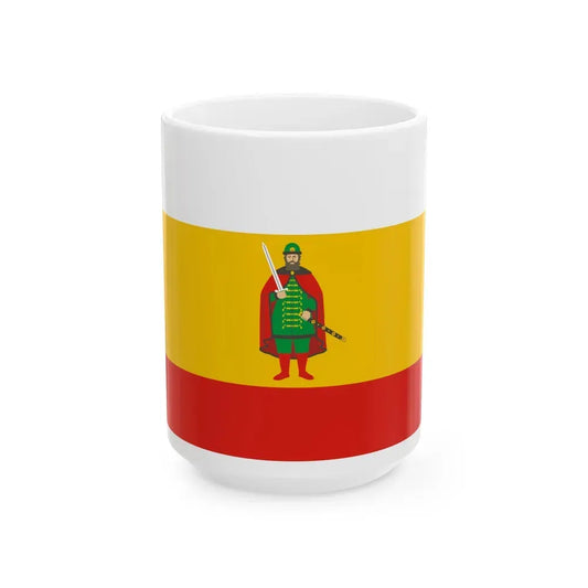 Flag of Ryazan Oblast Russia - White Coffee Mug 15oz - Go Mug Yourself